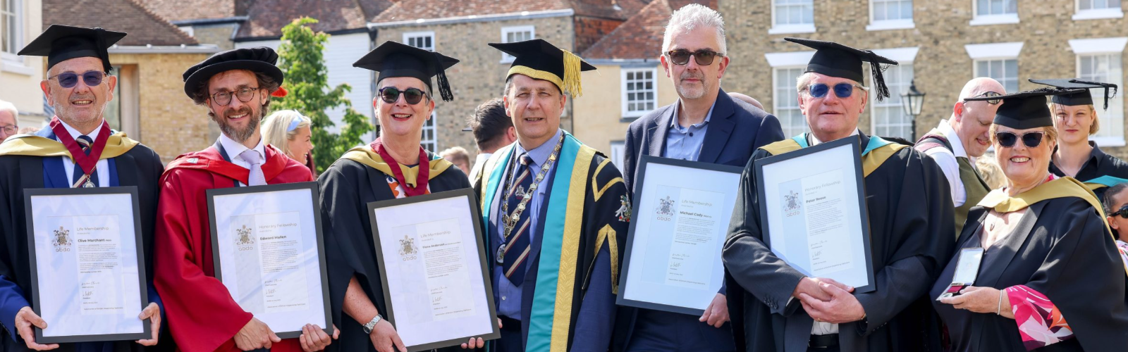 Spectacle Makers are awarded Special Awards at the ABDO Graduation at Canterbury Cathedral in 2025.
