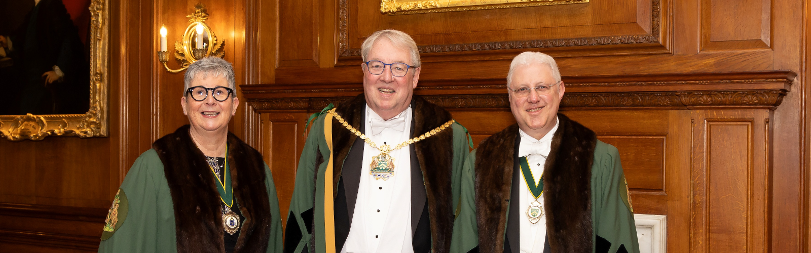 The Master and Wardens at the annual dinner