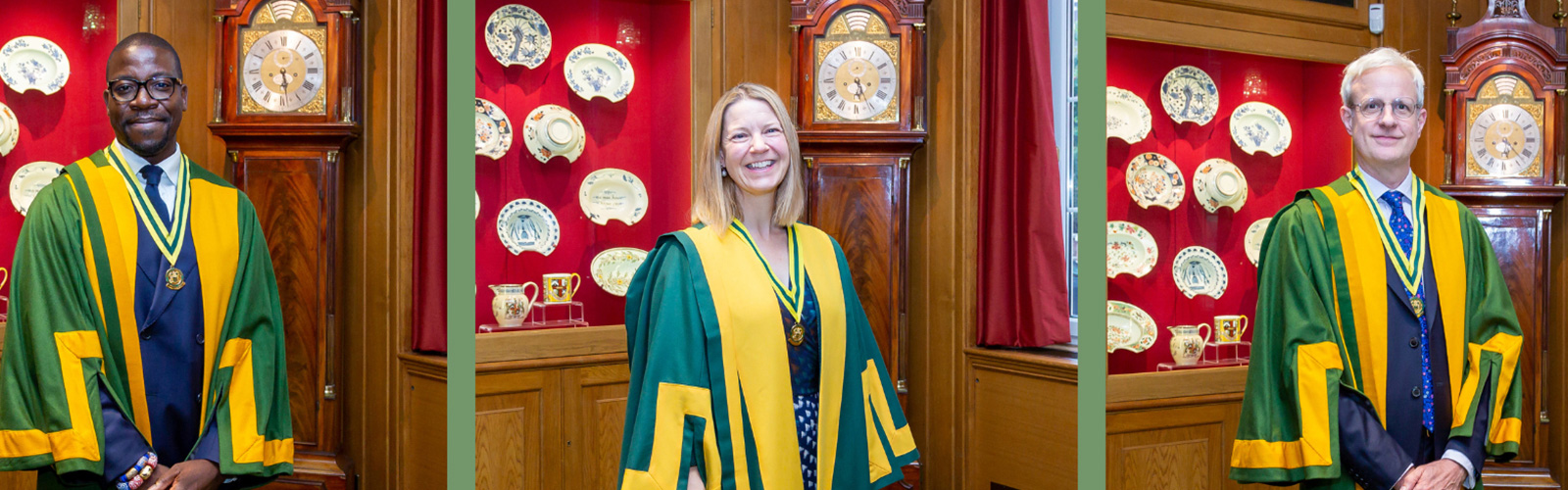 Image shows 3 new Liverymen from different backgrounds, ages and jobs