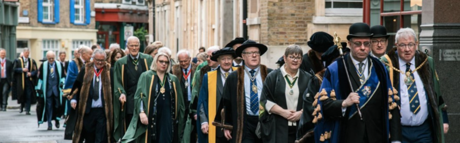 Master, Wardens and Comapny processing to St Pauls for the United Guilds Service, 28 march 2025